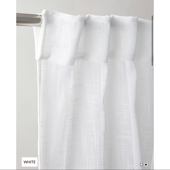 Simons Other - Faux-linen sheer curtain